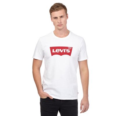 Levi's White classic batwing logo t-shirt